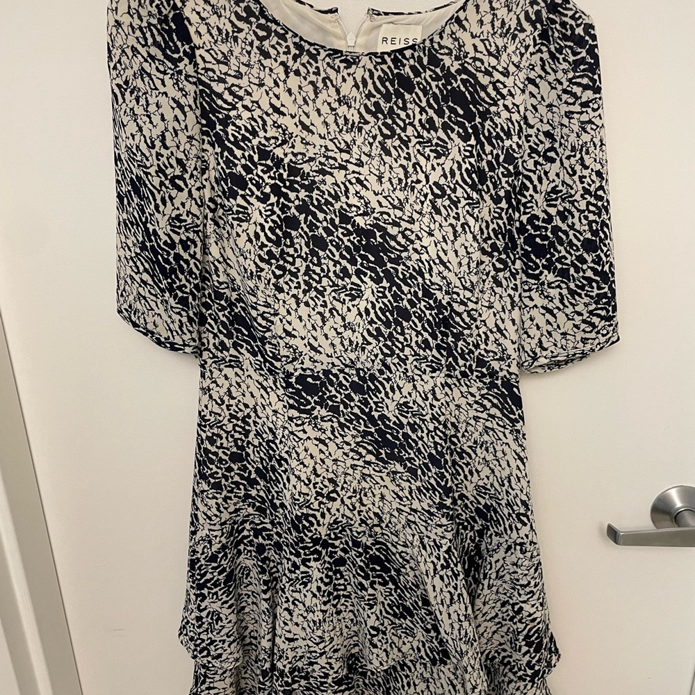 Navy and white Reíss dress